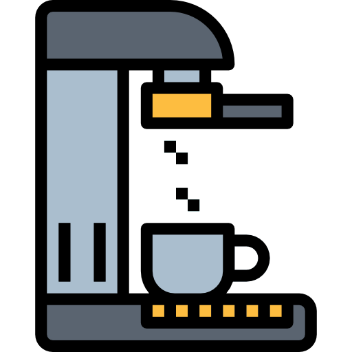 커피 머신 Smalllikeart Lineal Color icon