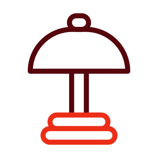 lampa stołowa Generic color outline ikona