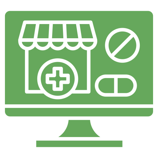 pharmacie en ligne Generic color fill Icône