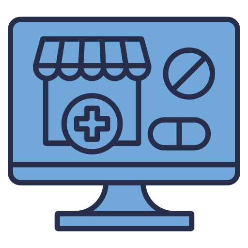 Online pharmacy Generic color lineal-color icon