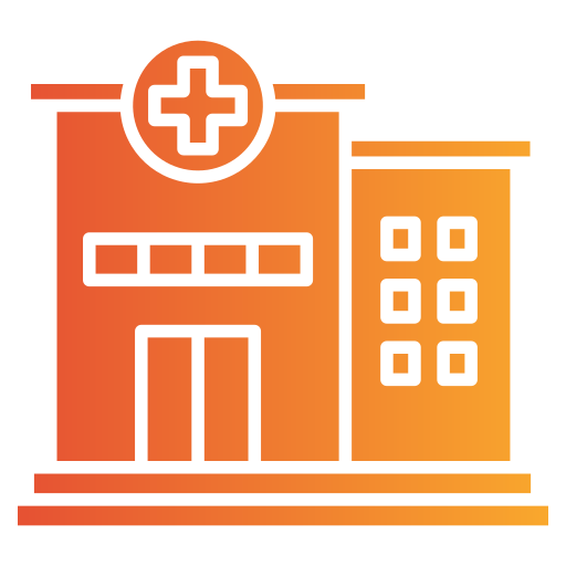 Hospital building Generic gradient fill icon