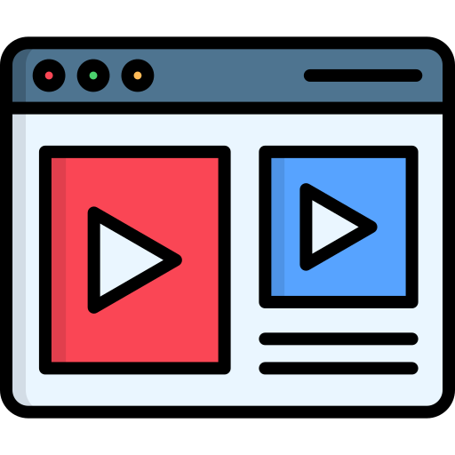 video Generic color lineal-color icono