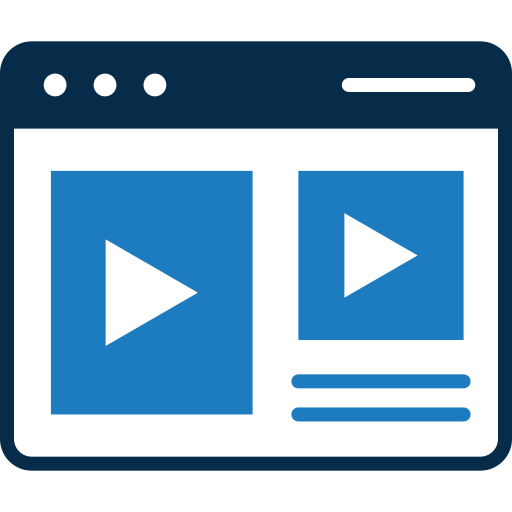 Video Generic color fill icon