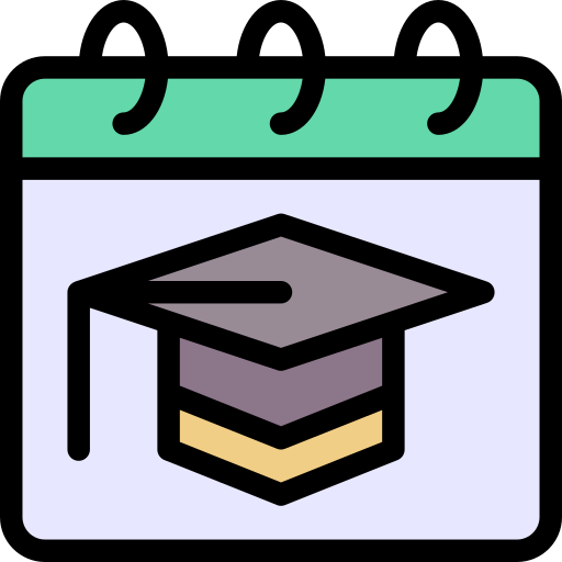 Graduate cap Generic color lineal-color icon