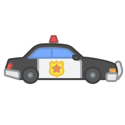 coche de policía Generic color lineal-color icono