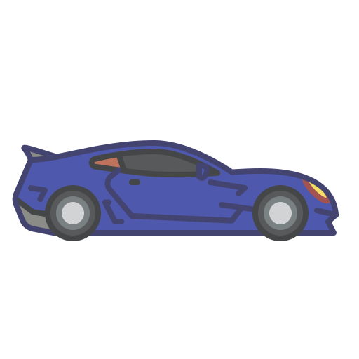 samochód sportowy Generic color lineal-color ikona