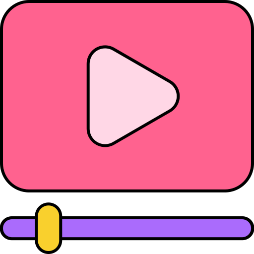 odtwarzacz wideo Generic color lineal-color ikona