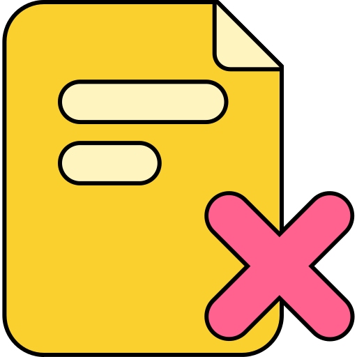 ファイルを削除する Generic color lineal-color icon