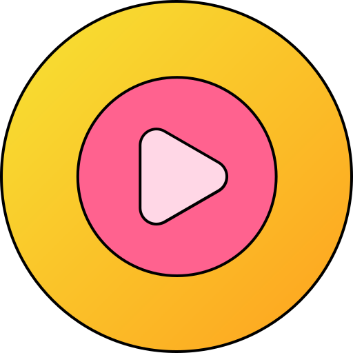 botón de play Generic gradient lineal-color icono