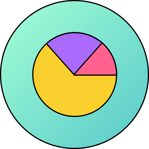 Pie chart Generic gradient lineal-color icon