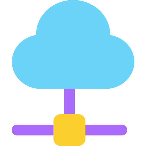 serveur cloud Generic color fill Icône