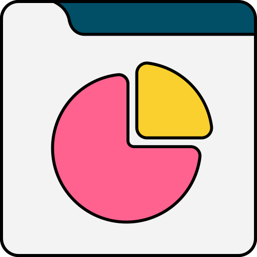 Pie chart Generic color lineal-color icon