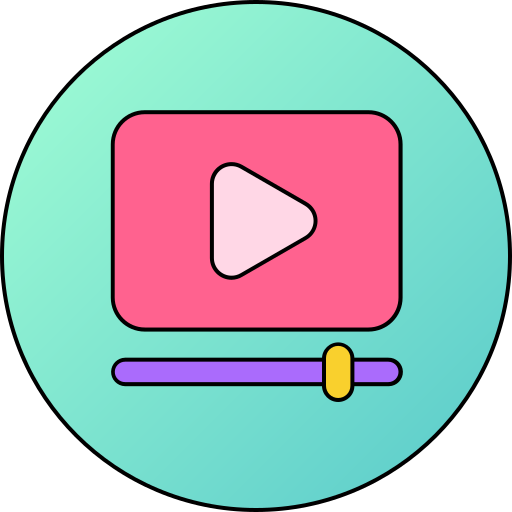 videoplayer Generic gradient lineal-color icon