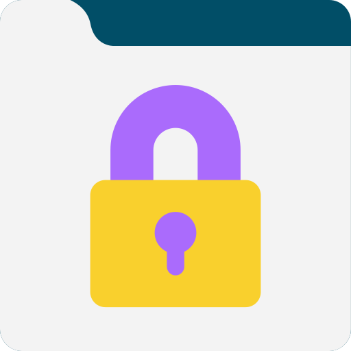 Web lock Generic color fill icon