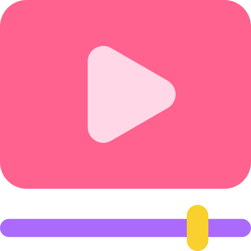 lettore video Generic color fill icona