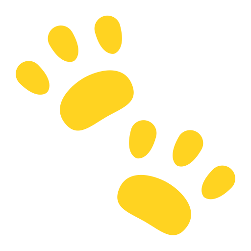 Paw print Generic color fill icon