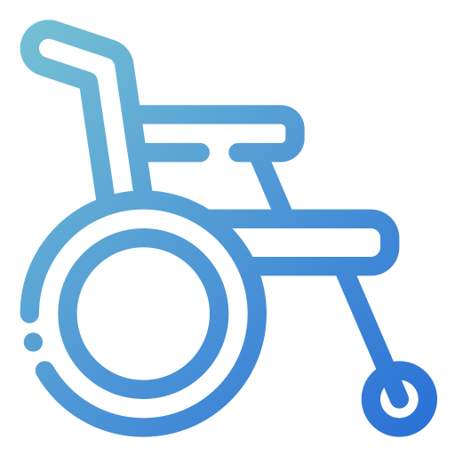 silla de ruedas Generic gradient outline icono