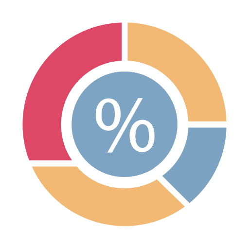 Pie chart Generic color fill icon