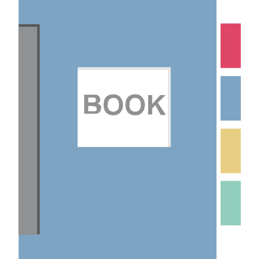 공책 Generic color fill icon