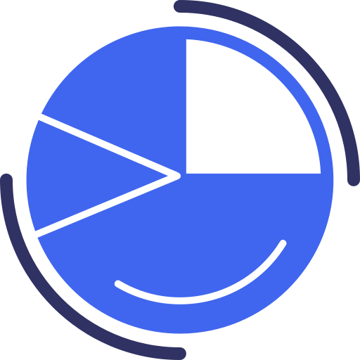 Круговая диаграмма Generic color fill иконка