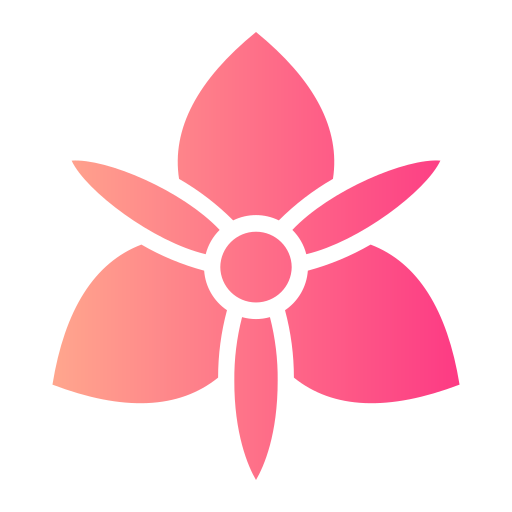 orquídea Generic gradient fill icono