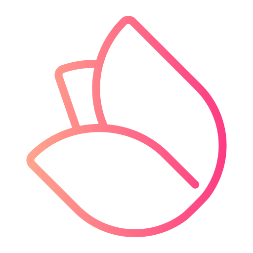 rosa Generic gradient outline icono