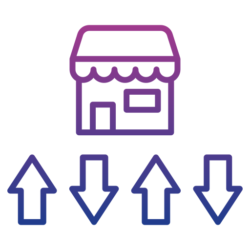 Differentiation Generic gradient outline icon