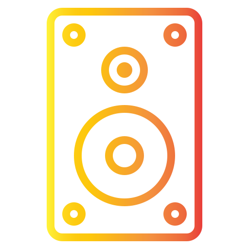 사운드 시스템 Generic gradient outline icon