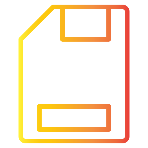 carta sim Generic gradient outline icona