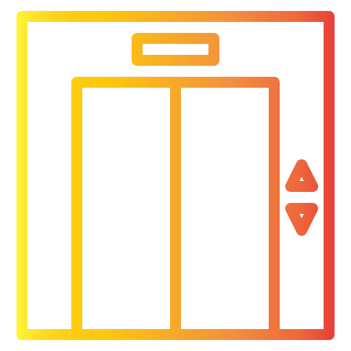 엘리베이터 Generic gradient outline icon