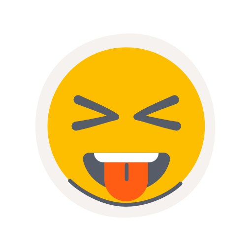Face tongue sweat Generic color fill icon