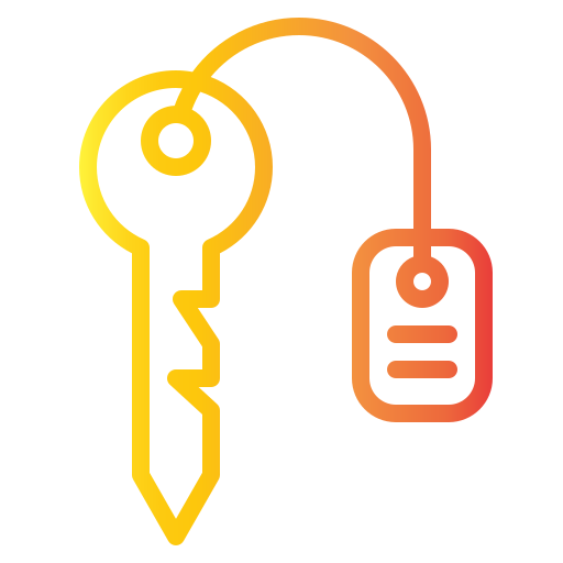 Room key Generic gradient outline icon