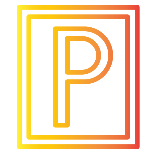 駐車標識 Generic gradient outline icon