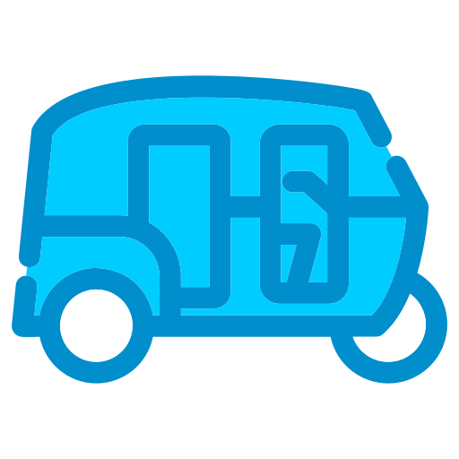 Rickshaw Generic color lineal-color icon