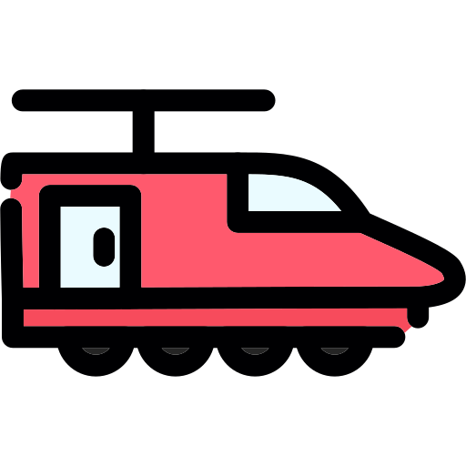 elektrische trein Generic color lineal-color icoon