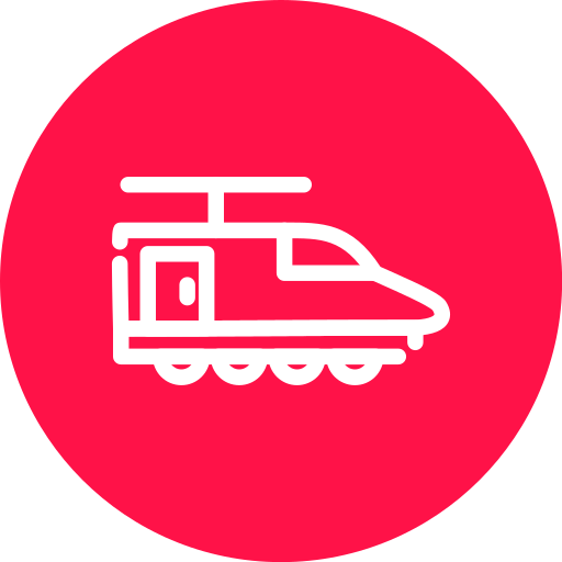 pociąg elektryczny Generic color fill ikona