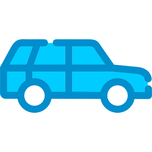 Station wagon Generic color lineal-color icon