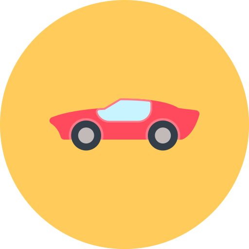 coche deportivo Generic color fill icono