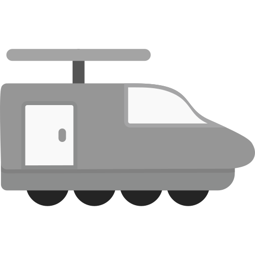 Electric train Generic color fill icon