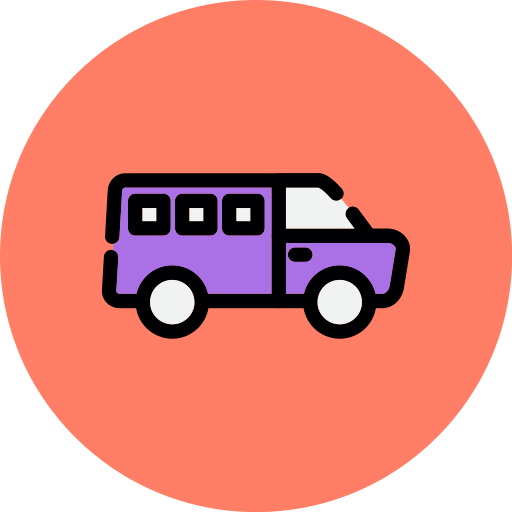 minivan Generic color lineal-color ikona