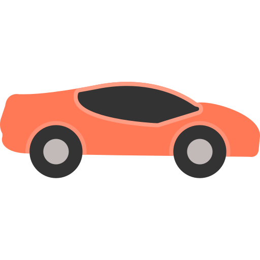 coche deportivo Generic color fill icono