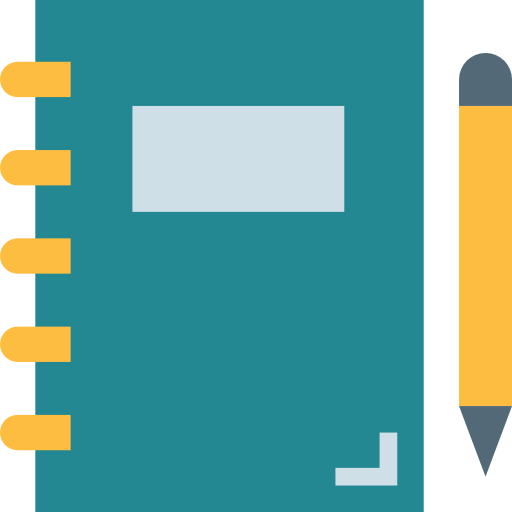 Notebook Smalllikeart Flat icon