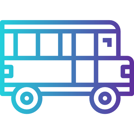 autobus szkolny Smalllikeart Gradient ikona