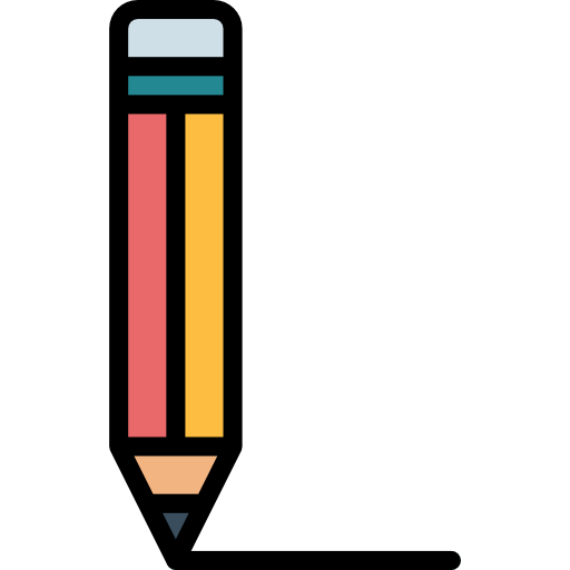 연필 Smalllikeart Lineal Color icon