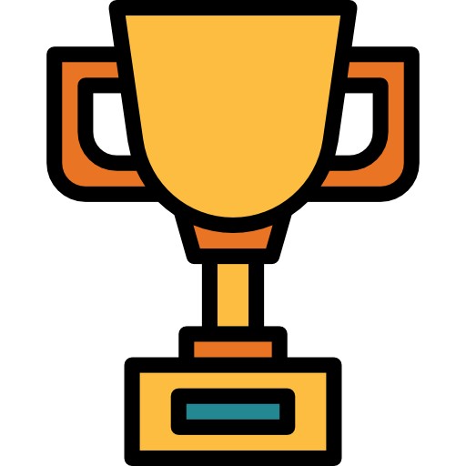 Trophy Smalllikeart Lineal Color icon