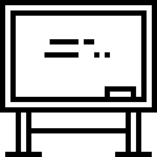 lavagna bianca Smalllikeart Lineal icona