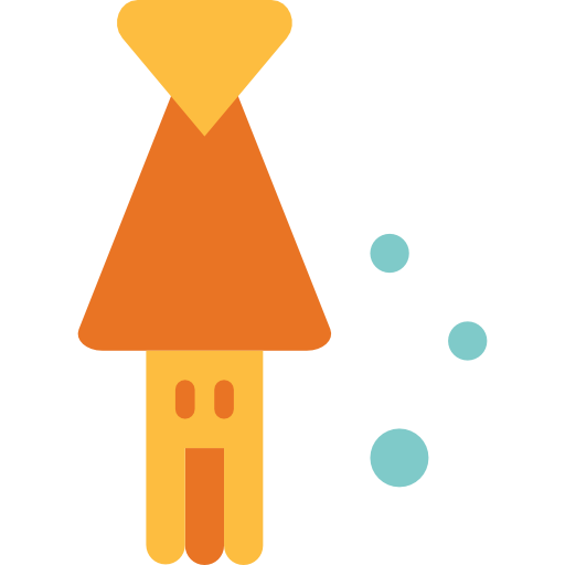 calamar Smalllikeart Flat icono