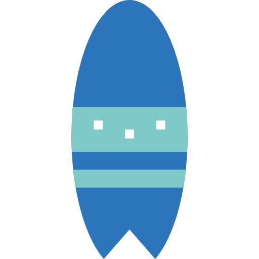 tavola da surf Smalllikeart Flat icona