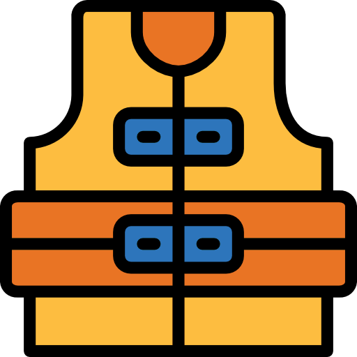 Lifejacket Smalllikeart Lineal Color icon