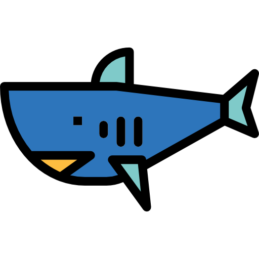 tiburón Smalllikeart Lineal Color icono
